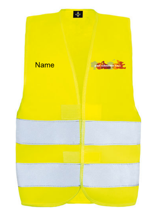 Reflektionsweste mit Logo u. Name
